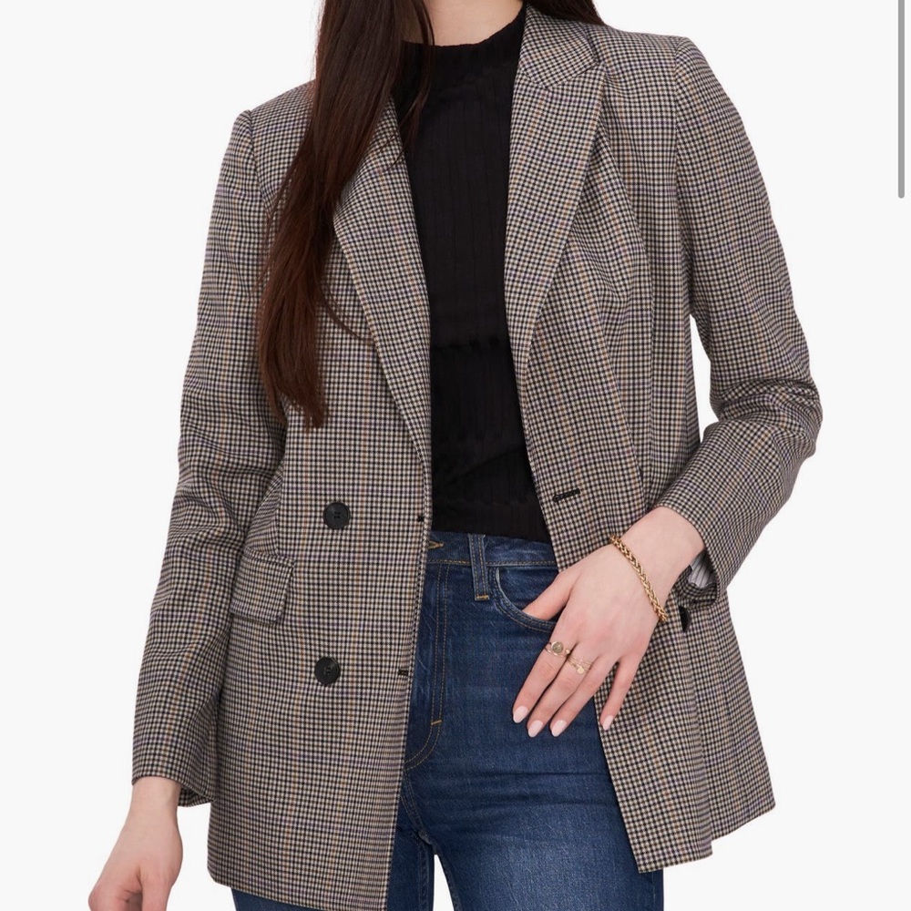1. State Plaid Double Breasted Blazer